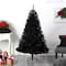 6ft. Pre-Lit Black Artificial Christmas Tree, Clear LED Lights